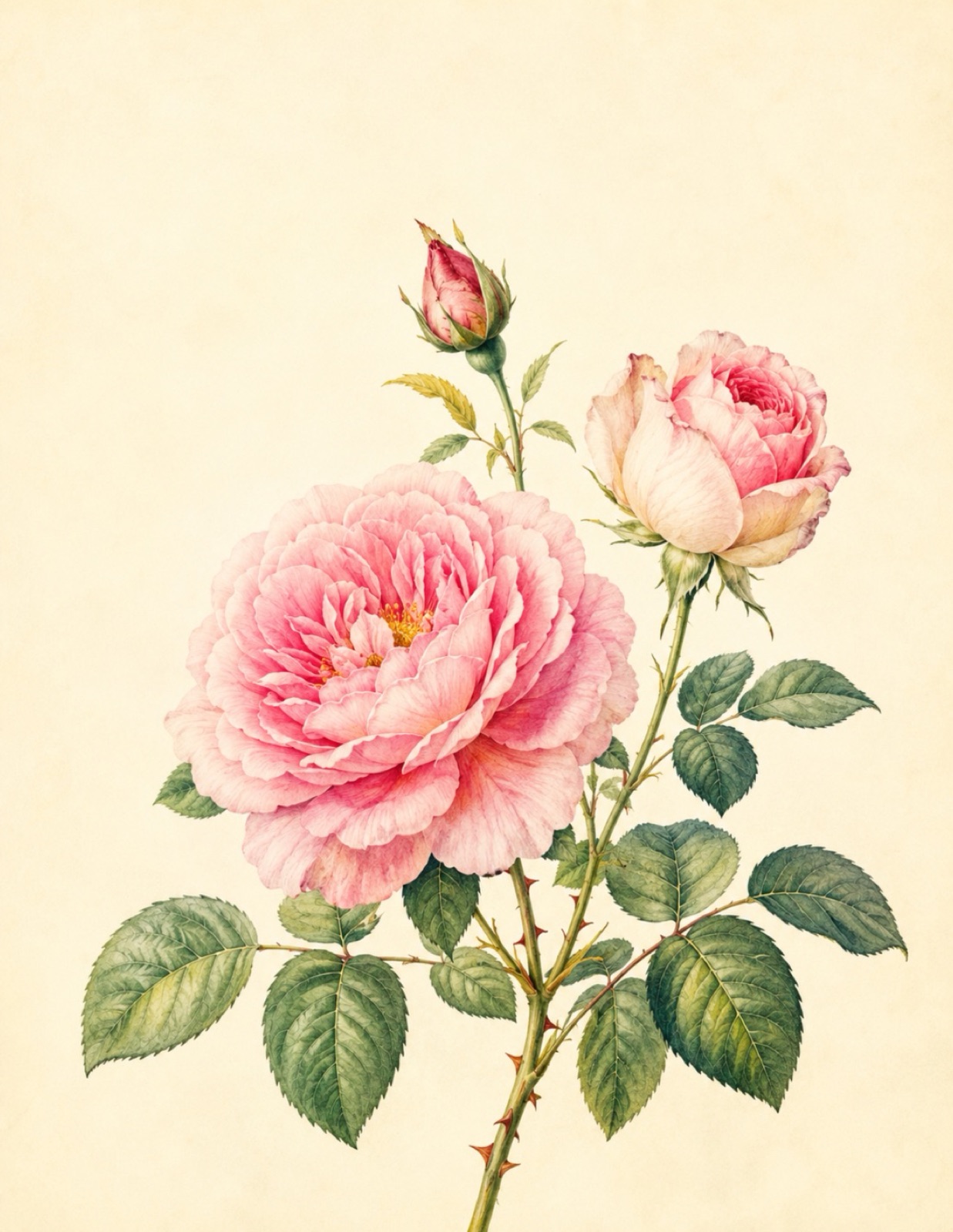 Rose cover art from the Botanical Edition