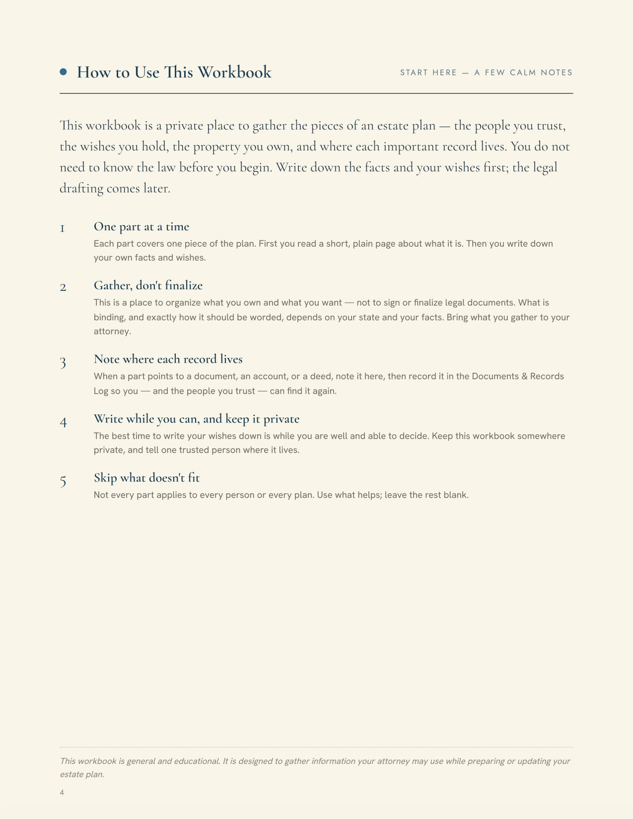 Gathering What Matters — Estate Law Edition — page 5