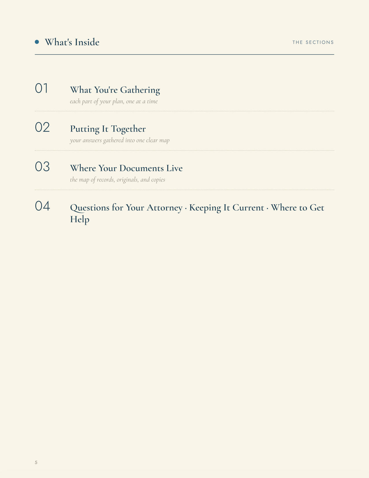 Gathering What Matters — Estate Law Edition — page 6